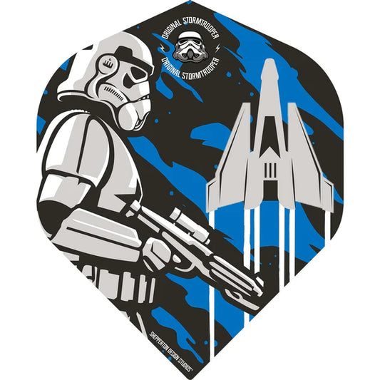 Original Stormtrooper Darts Flights - Official Licensed - Storm Trooper and Spacecraft