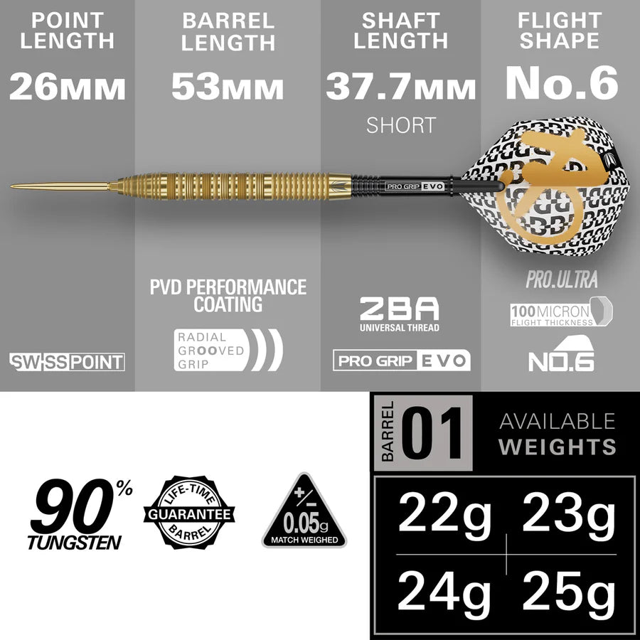 Target Bolide Envy 01 Steel Tip Darts