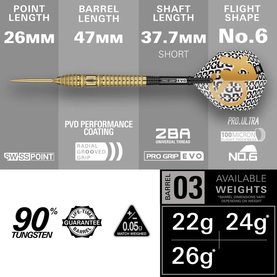 Target Bolide Envy 03 Steel Tip Darts