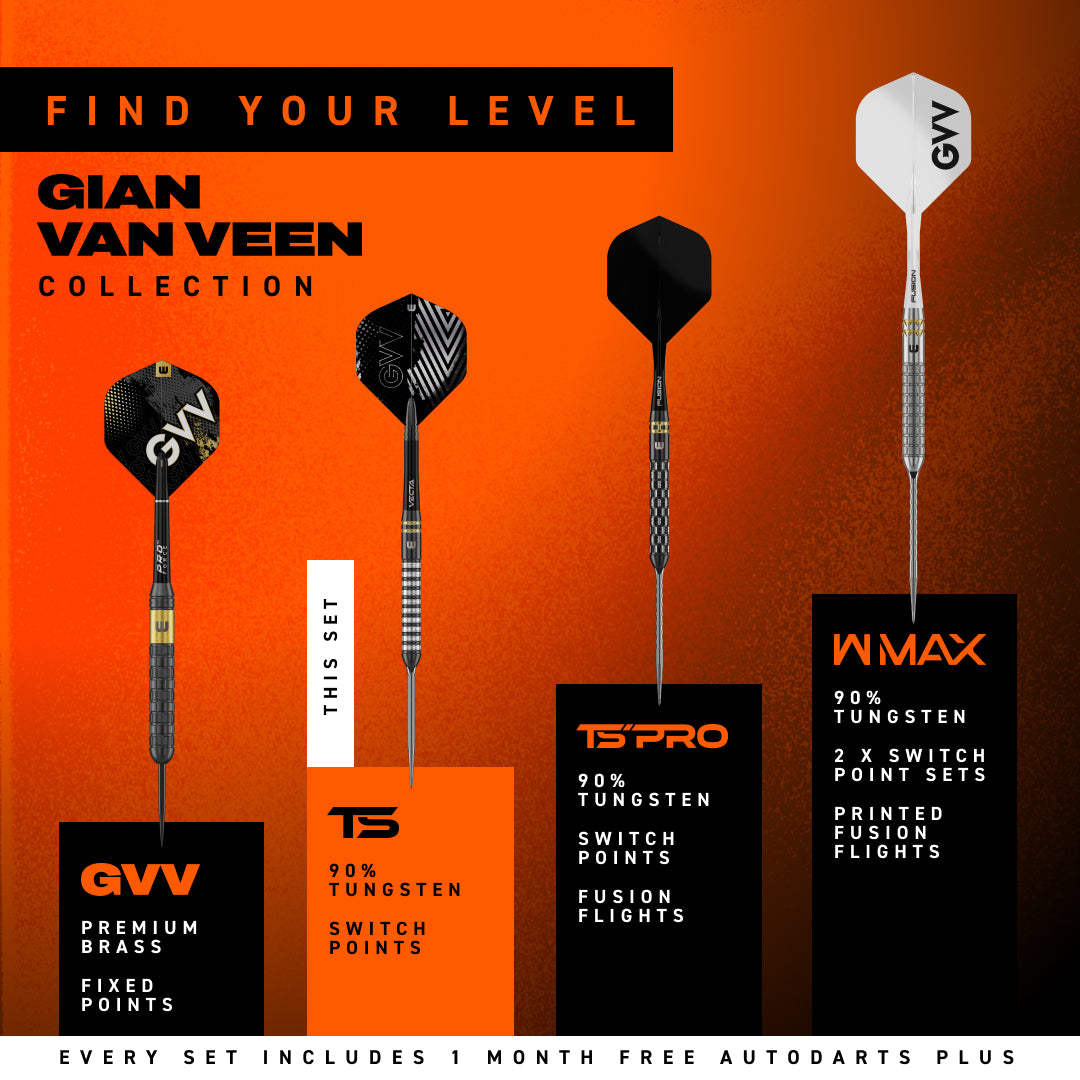 Winmau Gian Van Veen TS Switch Point Darts