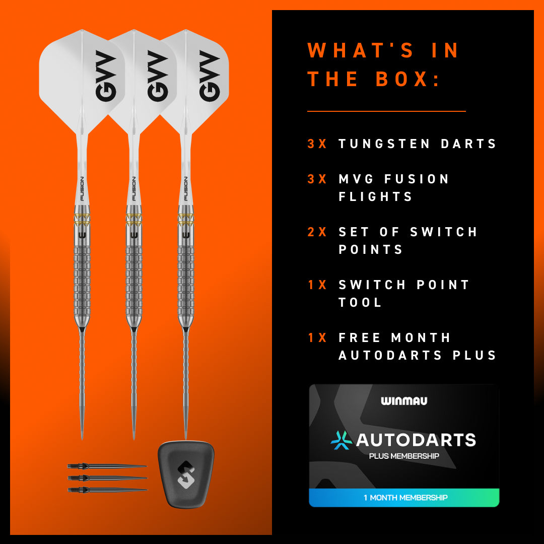 Winmau Gian Van Veen W-MAX Switch Point Darts