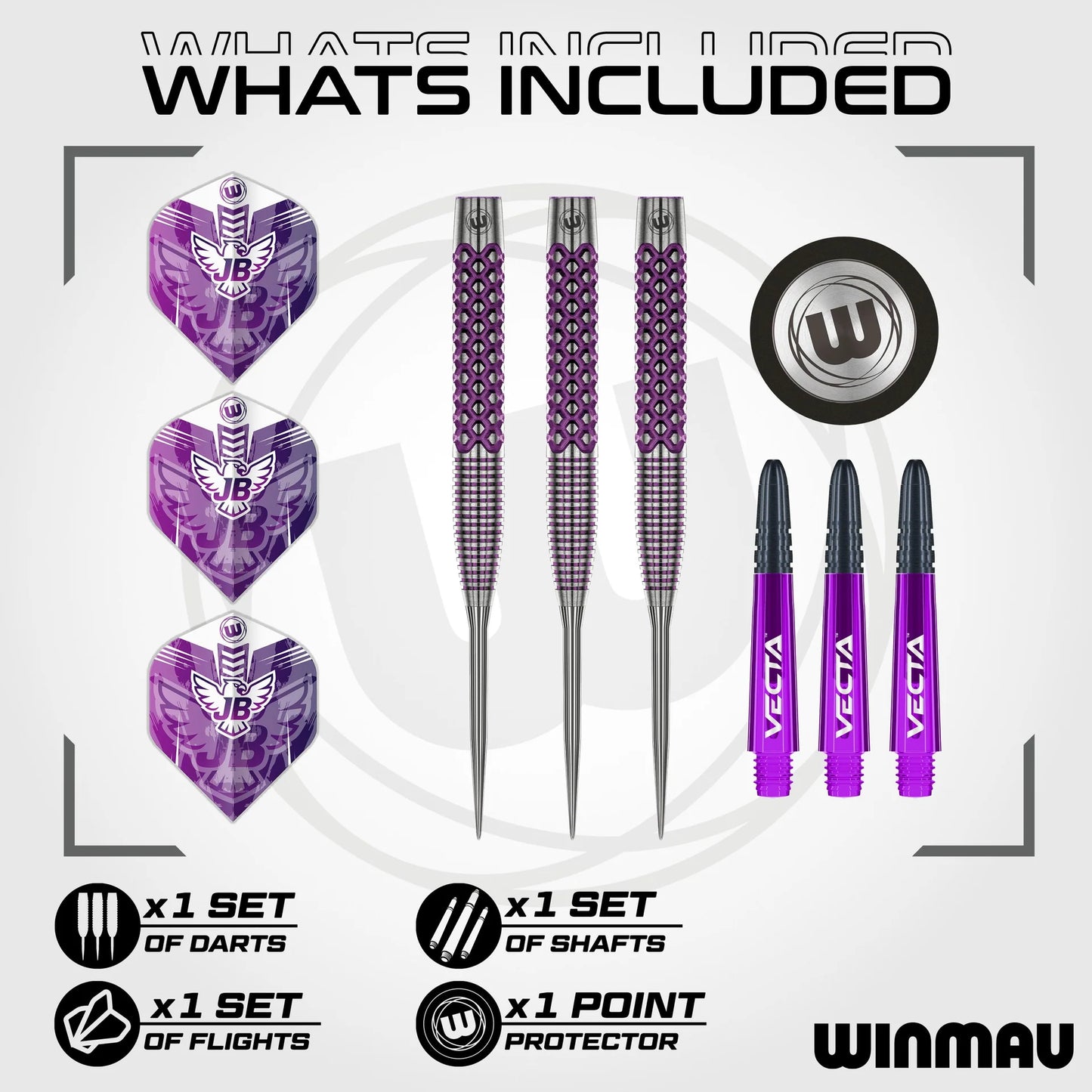 Winmau John Brown Signature Edition Steel Tip Darts
