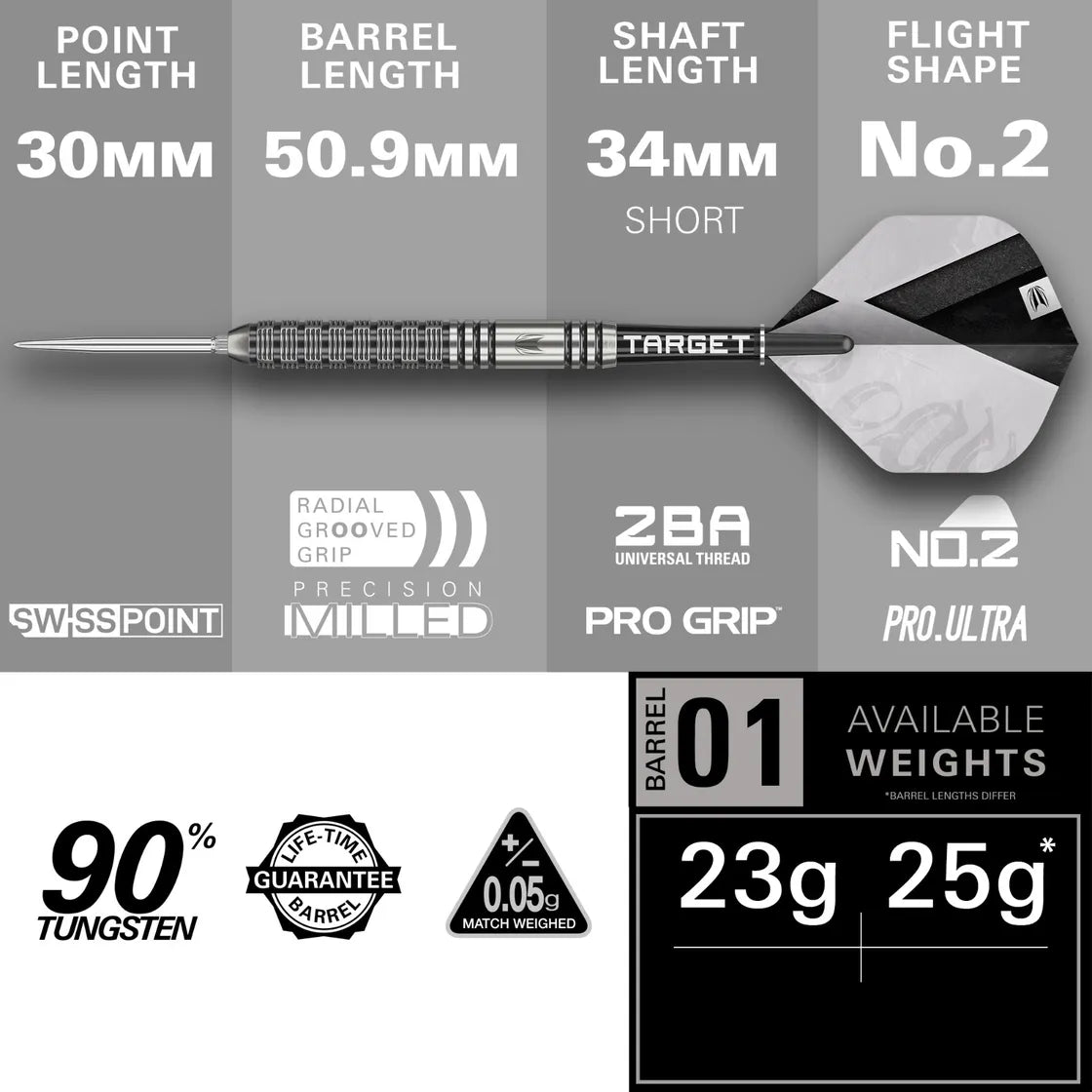 Target Beau Greaves G1 SP Steel Tip Darts