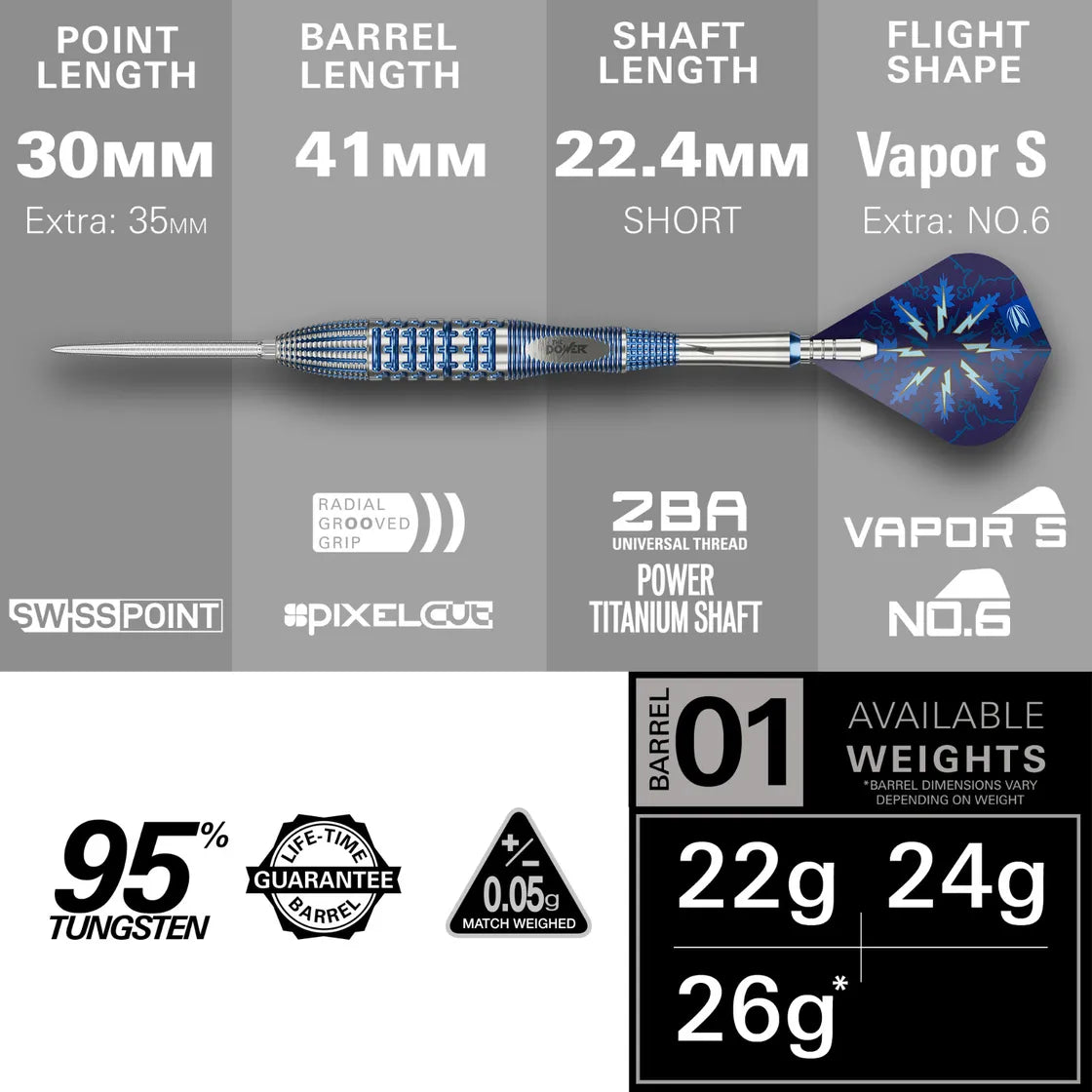 Target Phil Taylor Gx2 Steel Tip Darts