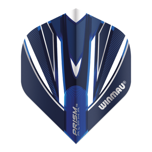 Winmau Prism Alpha Darts Flights - Blue and White